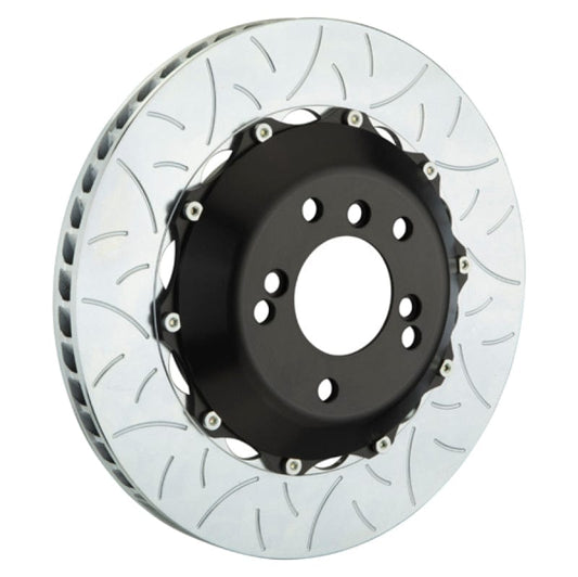 Kies-Motorsports Brembo Brembo 02-05 996 GT2/996 Turbo (PCCB Eqpt) Rr 2-Piece Discs 350x28 2pc Rotor Slotted Type3