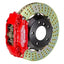 Kies-Motorsports Brembo Brembo 02-06 Mini Cooper Front GT BBK 4 Piston Cast 2pc 320x28 2pc Rotor Drilled-Red