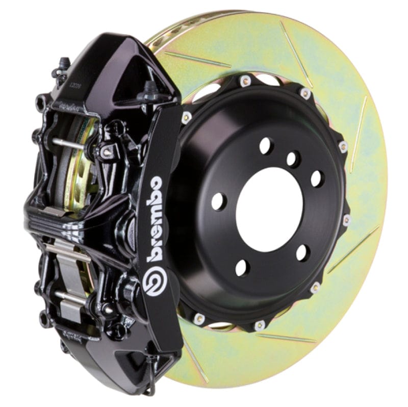 Kies-Motorsports Brembo Brembo 05-08 997.1 C2 (Excl PCCB) Fr GT BBK 6Pis Cast 355x32 2pc Rotor Slotted Type1-Black