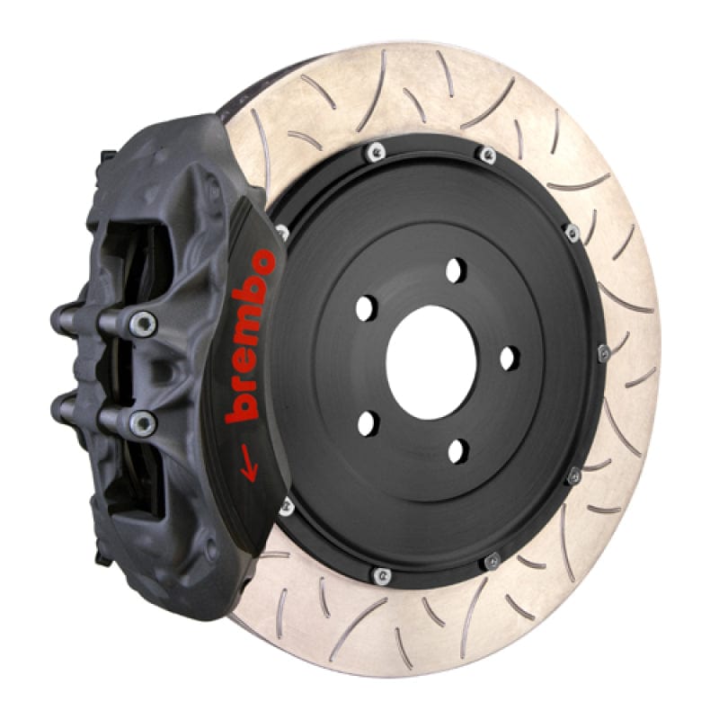 Kies-Motorsports Brembo Brembo 05-11 997 C2S/C2 GTS PISTA Front Race BBK 6 Pist Forged 2pc380x35x53a 2pc Rotor T3-Black HA