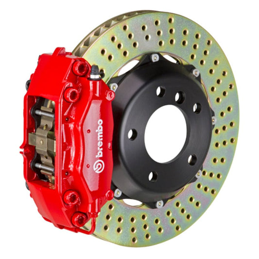 Kies-Motorsports Brembo Brembo 05-11 Elise (Excl 4-Caliper Equipped) Fr GT BBK 4Pist Cast 2pc 328x28 2pc Rtr Drill-Red
