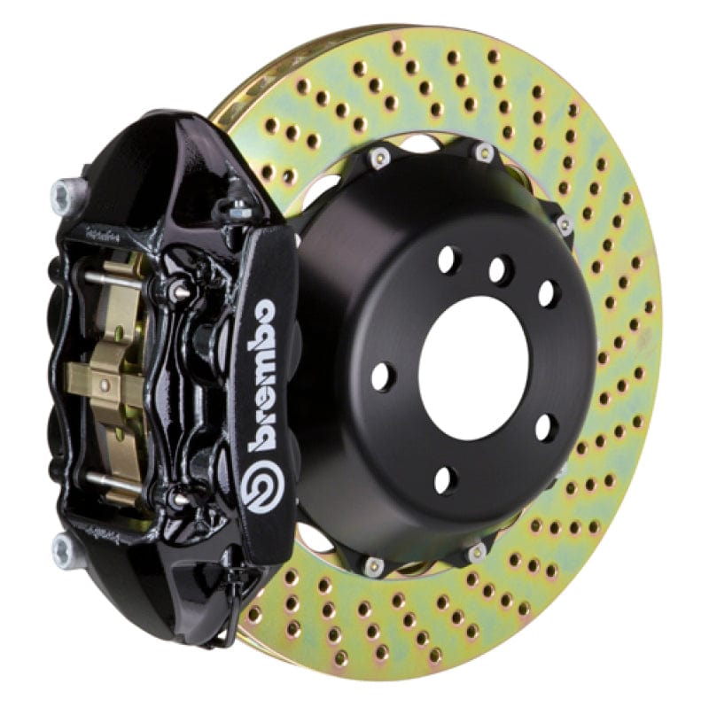 Kies-Motorsports Brembo Brembo 06-09 997.1 GT3 Rear GT BBK 4 Piston Cast 380x28 2pc Rotor Drilled-Black