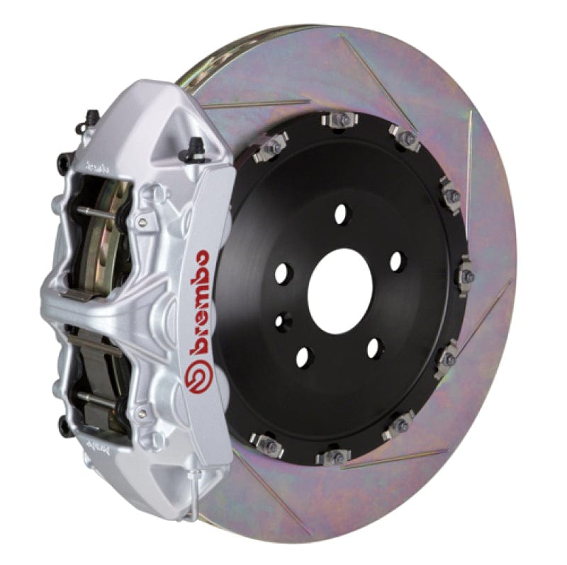 Kies-Motorsports Brembo Brembo 08-10 Cayenne Turbo (Excl. Turbo S) Fr GT BBK 6Pist Cast 405x34 2pc Rotor Slot Type1-Silver