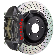 Kies-Motorsports Brembo Brembo 08-13 135i (E81/E82/E88) Rear GTS BBK 4 Piston Cast 345x28 2pc Rotor Drilled-Black HA