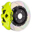 Kies-Motorsports Brembo Brembo 08-13 M3 Rear GT BBK 4 Piston Cast 380x28 2pc Rotor Slotted Type1 - Fluo. Yellow