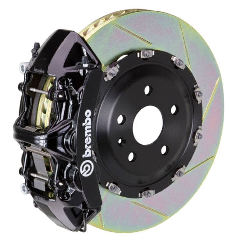 Kies-Motorsports Brembo Brembo 09-13 X5M Front GT BBK 6 Piston Cast 405x34 2pc Rotor Slotted Type1 -Black
