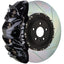 Kies-Motorsports Brembo Brembo 09-13 X5M Front GT BBK 8 Piston Cast 412x38 2pc Rotor Slotted Type1 -Black