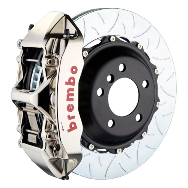 Kies-Motorsports Brembo Brembo 11-17 X3/15-18 X4 Front GTR BBK 6 Piston Billet 380x32 2pc Rotor Slotted Type3- Nickel
