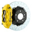 Kies-Motorsports Brembo Brembo 11-18 Cayenne/S/GTS Rear GT BBK 4 Piston Cast 380x28 2pc Rotor Slotted Type3- Yellow