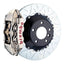 Kies-Motorsports Brembo Brembo 11-18 Cayenne/S/GTS Rear GTR BBK 4 Piston Billet 380x28 2pc Rotor Slotted Type3- Nickel