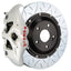 Kies-Motorsports Brembo Brembo 11-18 Cayenne Turbo Rear GT BBK 4 Piston Cast 380x28 2pc Rotor Slotted Type-3- White