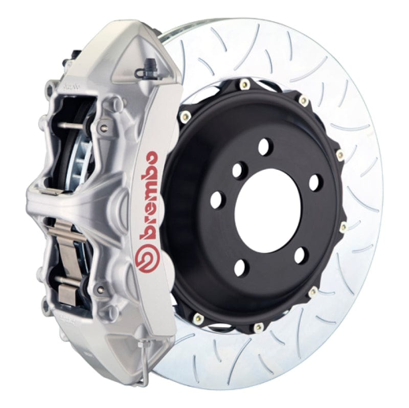 Kies-Motorsports Brembo Brembo 12-14 328i M-Sport Brakes Excl xDrive Fr GT BBK 6Pist Cast 380x32 2pc Rtr Slot Type3-Silver