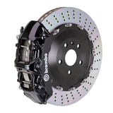 Kies-Motorsports Brembo Brembo 15-18 M3 (CC Brake Equipped) Front GT BBK 6 Piston Cast 405x34 2pc Rotor Drilled-Black
