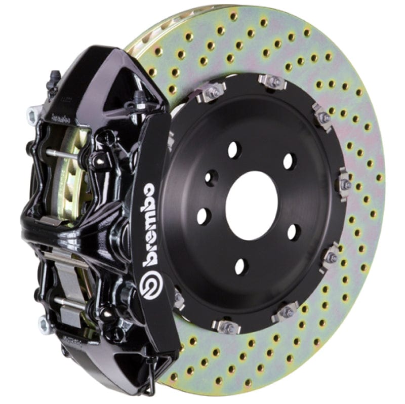 Kies-Motorsports Brembo Brembo 15-18 M3 Excl CC Brake Fr GT BBK 6Pis Cast 365x34 2pc Rotor Drilled-Black