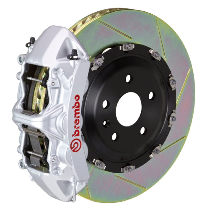 Kies-Motorsports Brembo Brembo 15-18 M3 Excl CC Brake Fr GT BBK 6Pis Cast 365x34 2pc Rotor Slotted Type1-Silver
