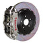 Kies-Motorsports Brembo Brembo 15-19 Macan Turbo Front GTR BBK 6 Piston Billet 405x34 2pc Rotor Slotted Type1 - Nickel