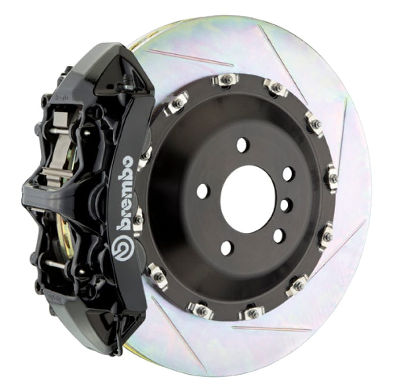 Kies-Motorsports Brembo Brembo 18+ RS5 Front GT BBK 6 Piston Cast 405x34 2pc Rotor Slotted Type-1-Black