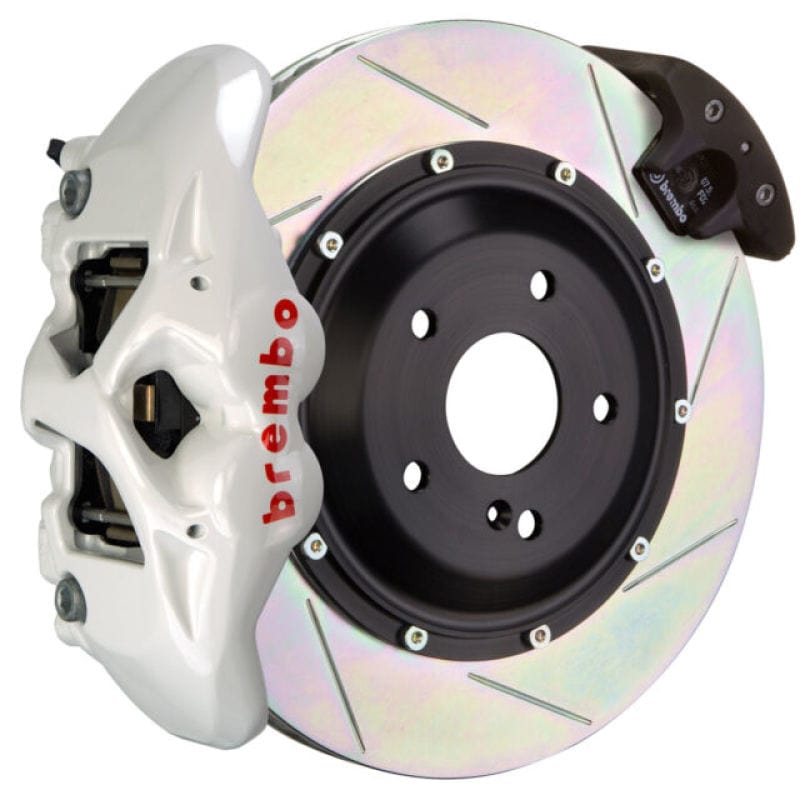 Kies-Motorsports Brembo Brembo 19+ 330i Front GT BBK 6 Piston Cast 380x34 2pc Rotor Slotted Type3-White Main image