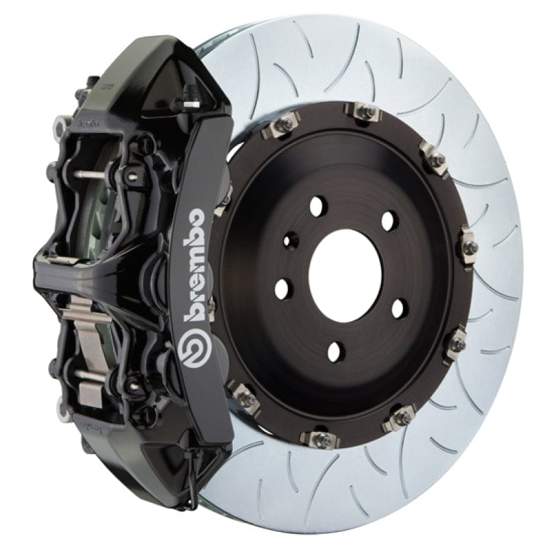 Kies-Motorsports Brembo Brembo 19+ X5 (G05)/20+ X6 Front GT BBK 6 Piston Cast 405x34 2pc Rotor Slotted Type-3-Black