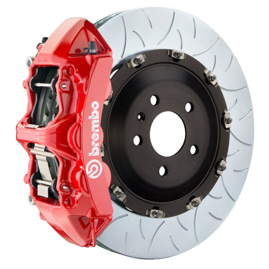 Kies-Motorsports Brembo Brembo 19+ X5 (G05)/20+ X6 Front GT BBK 6 Piston Cast 405x34 2pc Rotor Slotted Type-3-Red
