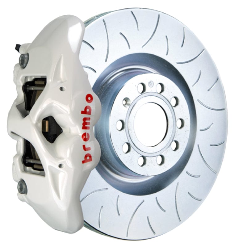 Kies-Motorsports Brembo Brembo 19+ Z4/20+ Supra Front GT BBK 6 Piston Cast 380x34 2pc Rotor Slotted Type3- White