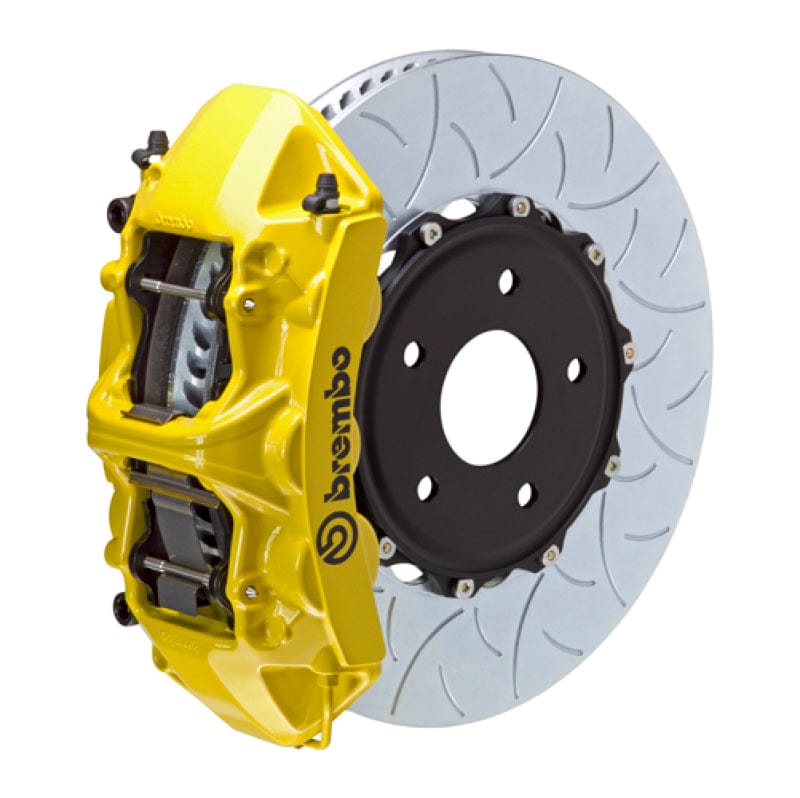 Kies-Motorsports Brembo Brembo 20+ 992 C2S/992 C4S (Excl PSCB/PCCB) Fr GT BBK 6Pis Cast 380x34 2pc Rtr Slot Type3-Yellow