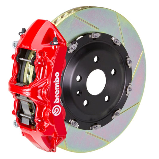 Kies-Motorsports Brembo Brembo 20+ Model Y Front GT BBK 6 Piston Cast 365x34 2pc Rotor Slotted Type-1-Red