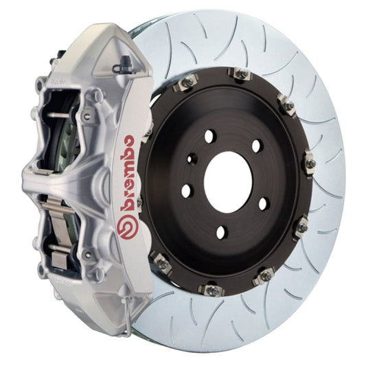 Kies-Motorsports Brembo Brembo 21+ Model S Plaid/Model X Plaid Fr GT BBK 6 Pist Cast 405x34 2pc Rotor Slotted Type3-Silver