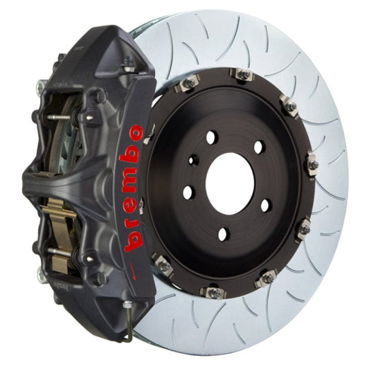 Kies-Motorsports Brembo Brembo 21+ Model S Plaid/Model X Plaid Fr GTS BBK 6Pist Cast 405x34 2pc Rotor Slot Type3-Black HA