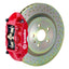 Kies-Motorsports Brembo Brembo 66-89 911S/SC/Carrera Front GT BBK 4 Piston Cast 323x28 1pc Rotor Drilled-Red