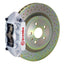 Kies-Motorsports Brembo Brembo 66-89 911S/SC/Carrera Front GT BBK 4 Piston Cast 323x28 1pc Rotor Drilled-Silver
