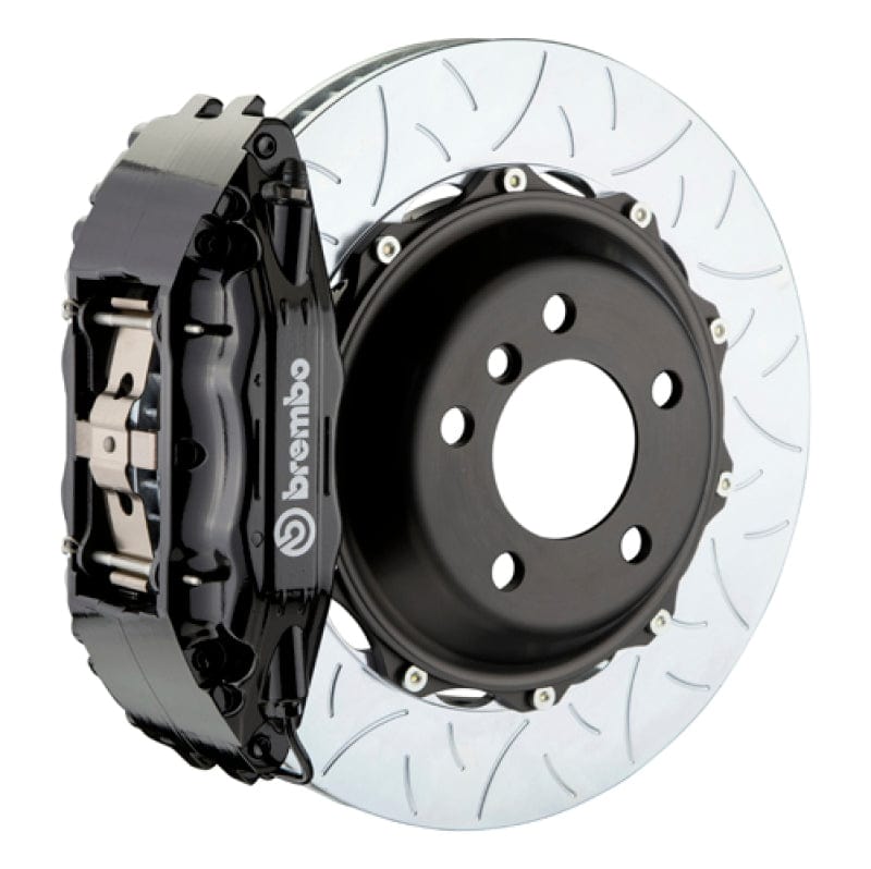 Kies-Motorsports Brembo Brembo 78-79 930 Front GT BBK 4 Piston Cast 2pc 355x32 2pc Rotor Slotted Type-3-Black