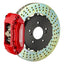 Kies-Motorsports Brembo Brembo 89-94 Carrera/90-94 Carrera Rear GT BBK 4 Piston Cast 2pc 328x28 2pc Rotor Drilled-Red