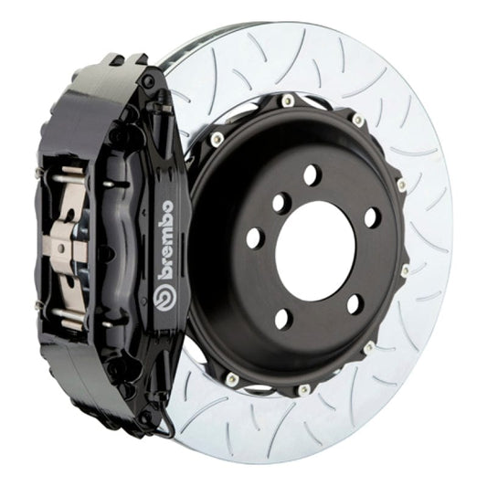 Kies-Motorsports Brembo Brembo 91-96 Stealth R/T AWD Front GT BBK 4 Piston Cast 2pc 355x32 2pc Rotor Slotted Type3-Black