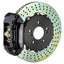 Kies-Motorsports Brembo Brembo 92-98 318i/325i (Excl. xDrive) Front GT BBK 4 Piston Cast 2pc 320x28 2pc Rotor Drilled-Black