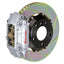 Kies-Motorsports Brembo Brembo 95-98 993 C2/993 C4 Rear GT BBK 4 Piston Cast 2pc 328x28 2pc Rotor Slotted Type-1-Silver