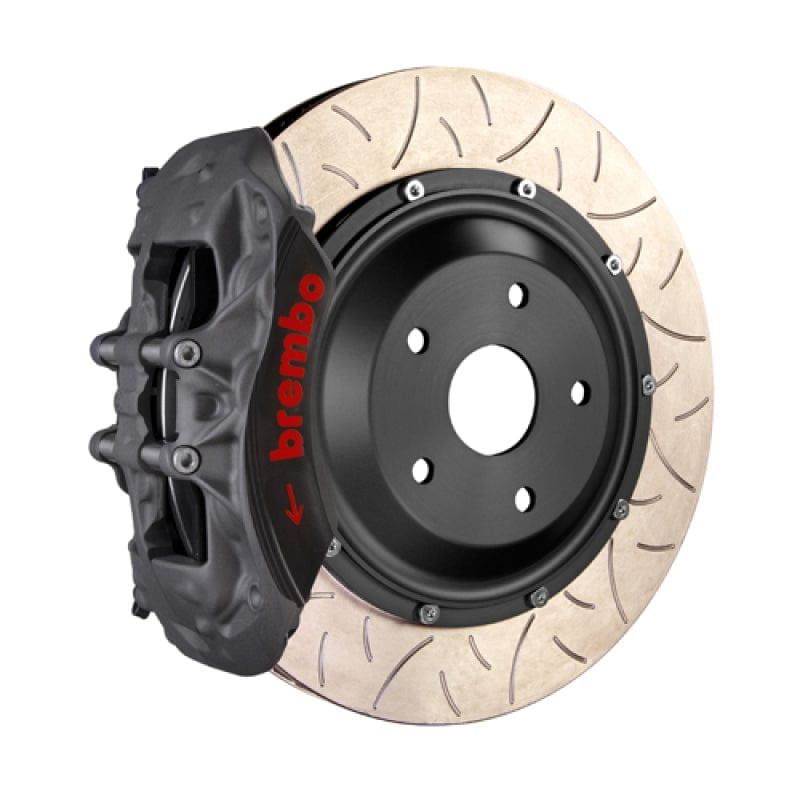 Kies-Motorsports Brembo Brembo 95-98 993 C2/C4/C4S/Turbo Front Race BBK 6 Piston Forged 2pc355x35x53a 2pc Rotor T3-Black HA