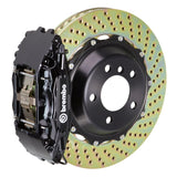Kies-Motorsports Brembo Brembo 95-99 M3 Front GT BBK 4 Piston Cast 2pc 332x32 2pc Rotor Drilled-Black