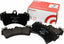 Kies-Motorsports Brembo OE Brembo 12-15 BMW 335i Premium Low-Met OE Equivalent Pad - Front