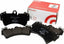Kies-Motorsports Brembo OE Brembo 14-20 BMW i3/18-20 i3s/16-20 X1 Rear Premium NAO Ceramic OE Equivalent Pad