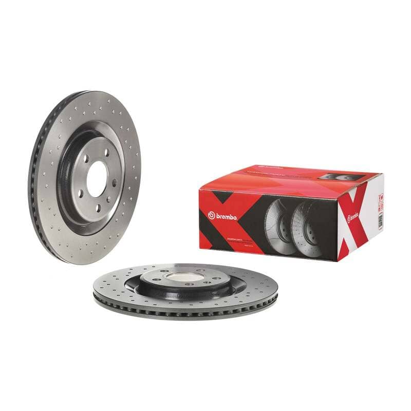 Kies-Motorsports Brembo OE Brembo 2015+ Audi Q7 / 2016+ Audi A5 Drilled Disc Brake Rotor Main image