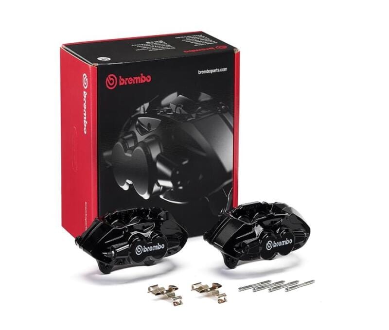 Kies-Motorsports Brembo OE Brembo OE 16-21 BMW M2/17-18 M3/17-20 M4/14-16 M235i Hydraulic Front X-Style Brake Calipers - Black Main image