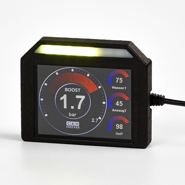 CANchecked MFD32S Gen2 Display Universal with Integrated Shiftlight Secondary image