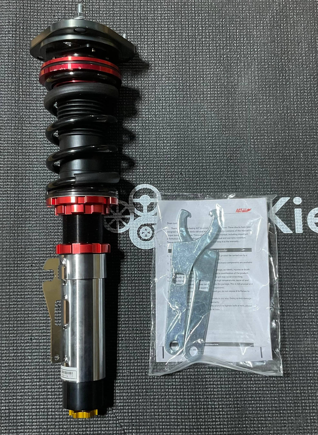 Kies-Motorsports Clearance OPEN BOX - AGT Shock 2015-2019 Porsche 911 Carrera 991.2 4WD Front/Rear: Inverted Fork-Front Spring Rate: 6K150 Rear Spring Rate: 8K200 (USED)