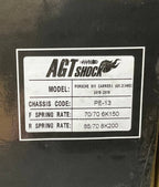 Kies-Motorsports Clearance OPEN BOX - AGT Shock 2015-2019 Porsche 911 Carrera 991.2 4WD Front/Rear: Inverted Fork-Front Spring Rate: 6K150 Rear Spring Rate: 8K200 (USED)