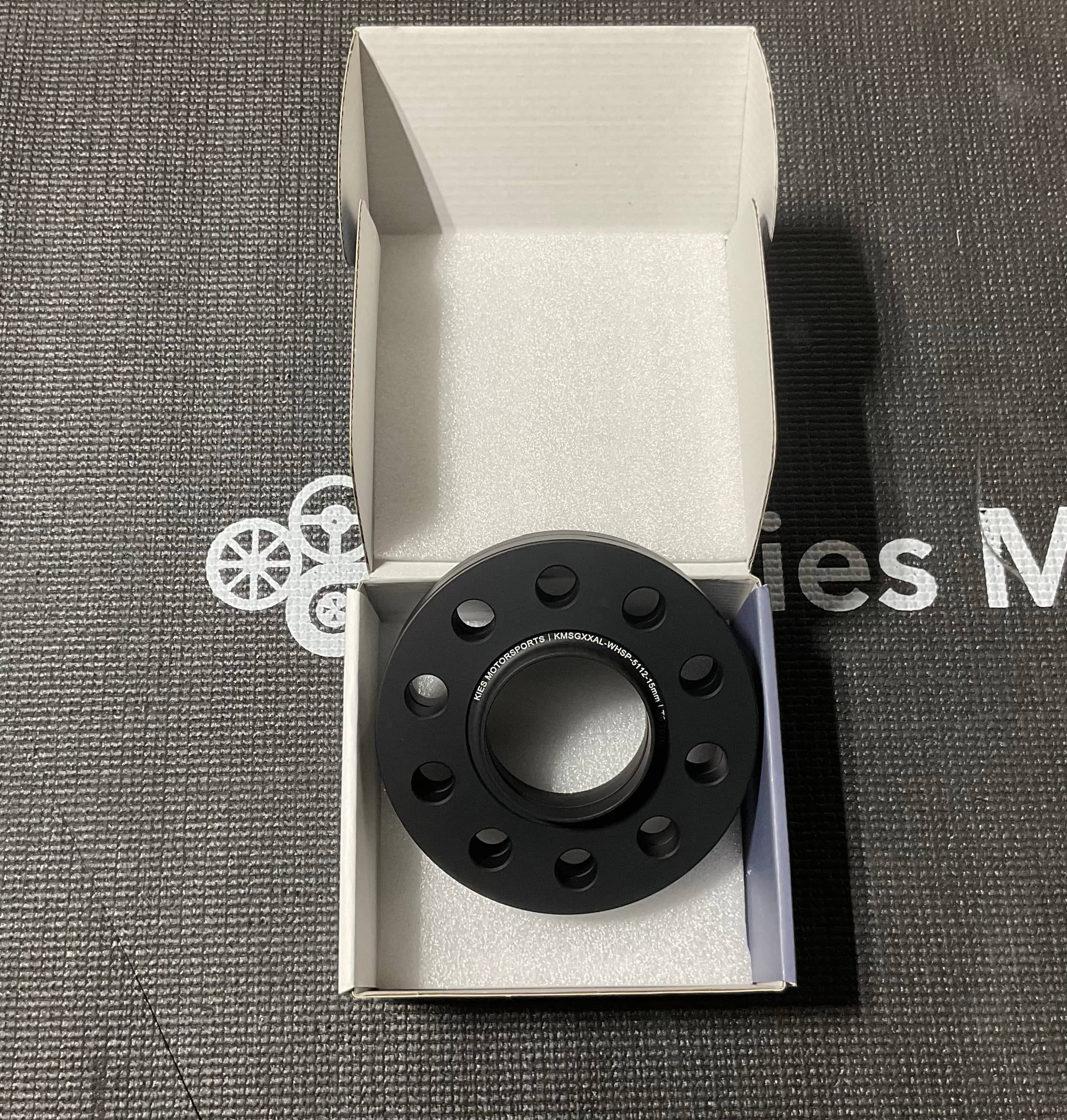 Kies-Motorsports Clearance OPEN BOX - Kies Motorsports BMW G Series Wheel Spacer (15MM) 5x112 Bolt Pattern