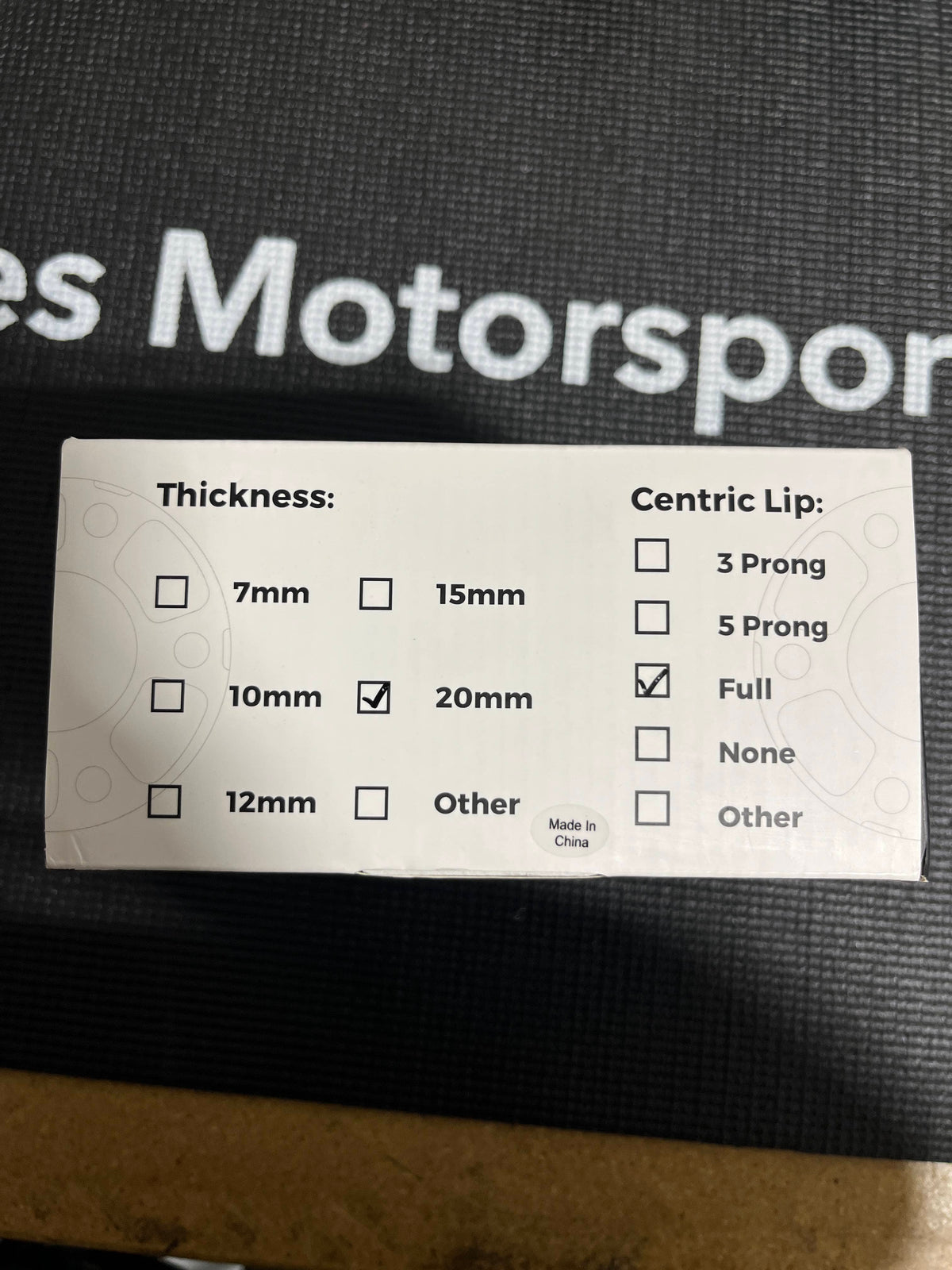 Kies-Motorsports Clearance OPEN BOX - Kies Porsche Wheel Spacer (FULL - 20MM) - Set of 2 Main image