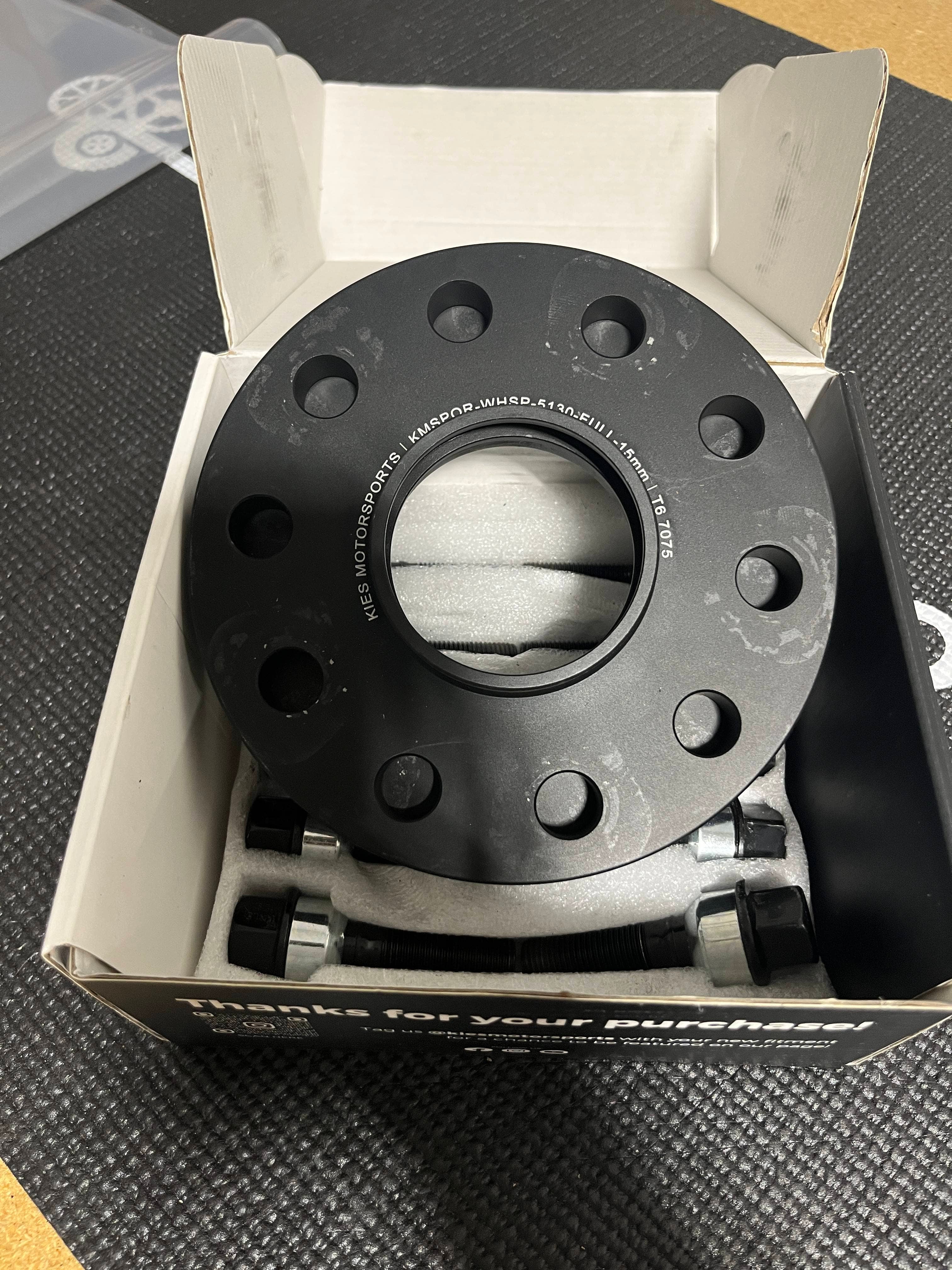 Kies-Motorsports Clearance OPEN BOX - Kies Porsche Wheel Spacers (15MM FULL) - USED - Set of 2