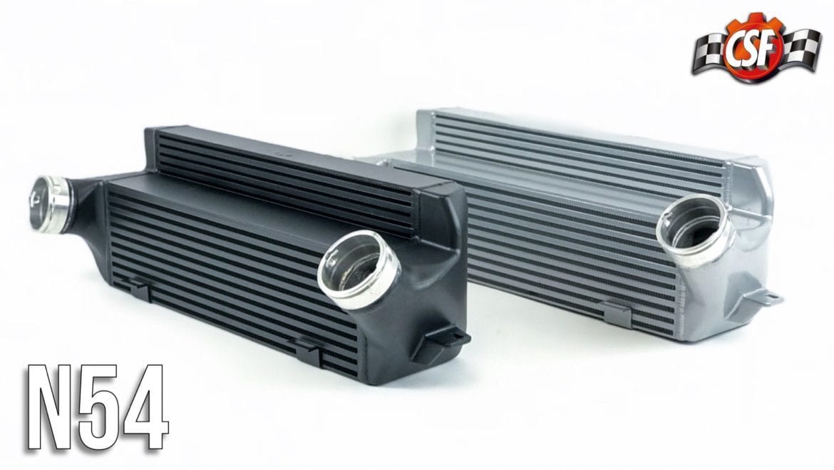 Kies-Motorsports CSF CSF 04-13 BMW 335i/xi (E90/E91/E92/E93) High Performance Stepped Core Bar/Plate Intercooler - Silver Main image