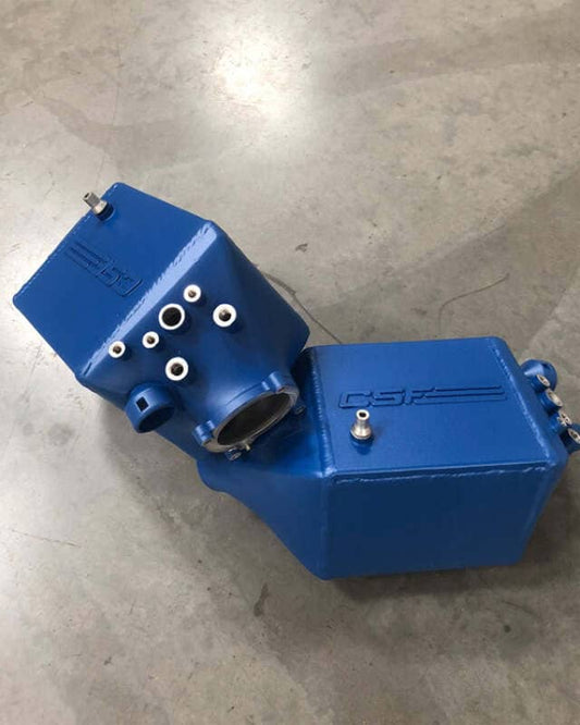 Kies-Motorsports CSF CSF 12-16 BMW M5 (F10) / 12-18 BMW M6 (F06/F12/F13) Twin Charge-Air-Cooler Set - Caliper Blue Matte